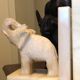 Alabaster bookends