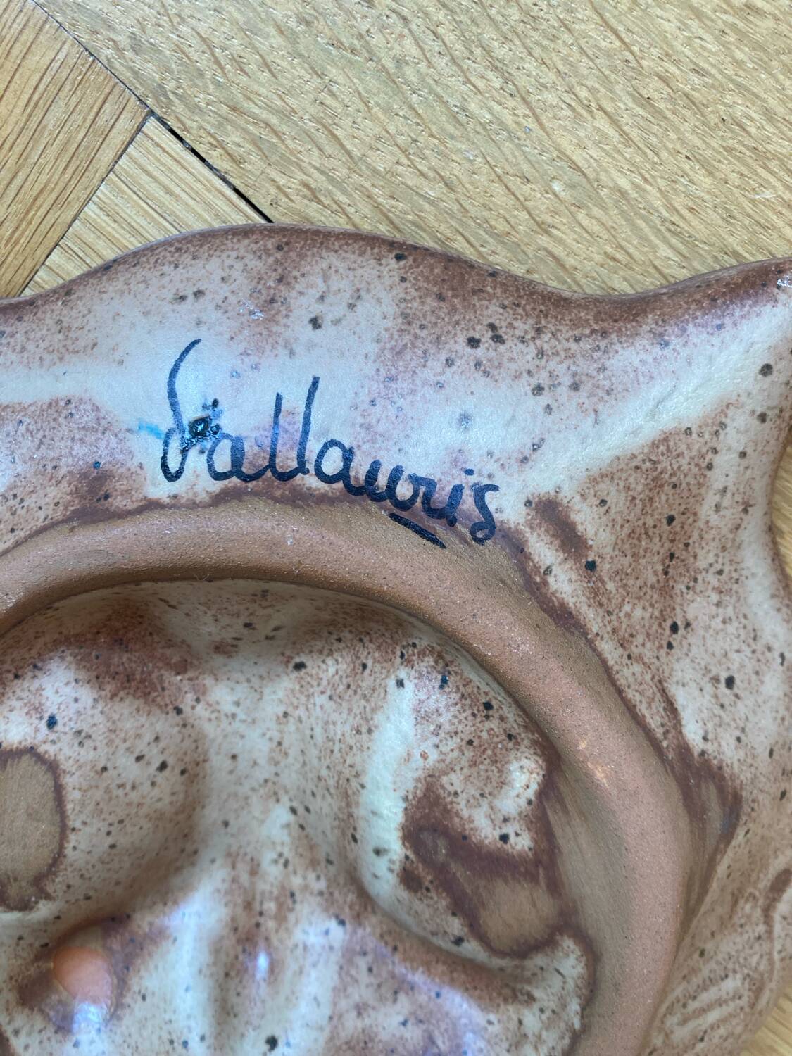 Vallauris ceramic owl or owl emptier