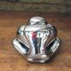 Vase Alien, corail vintage Space Age en céramique chromée 1970-1980