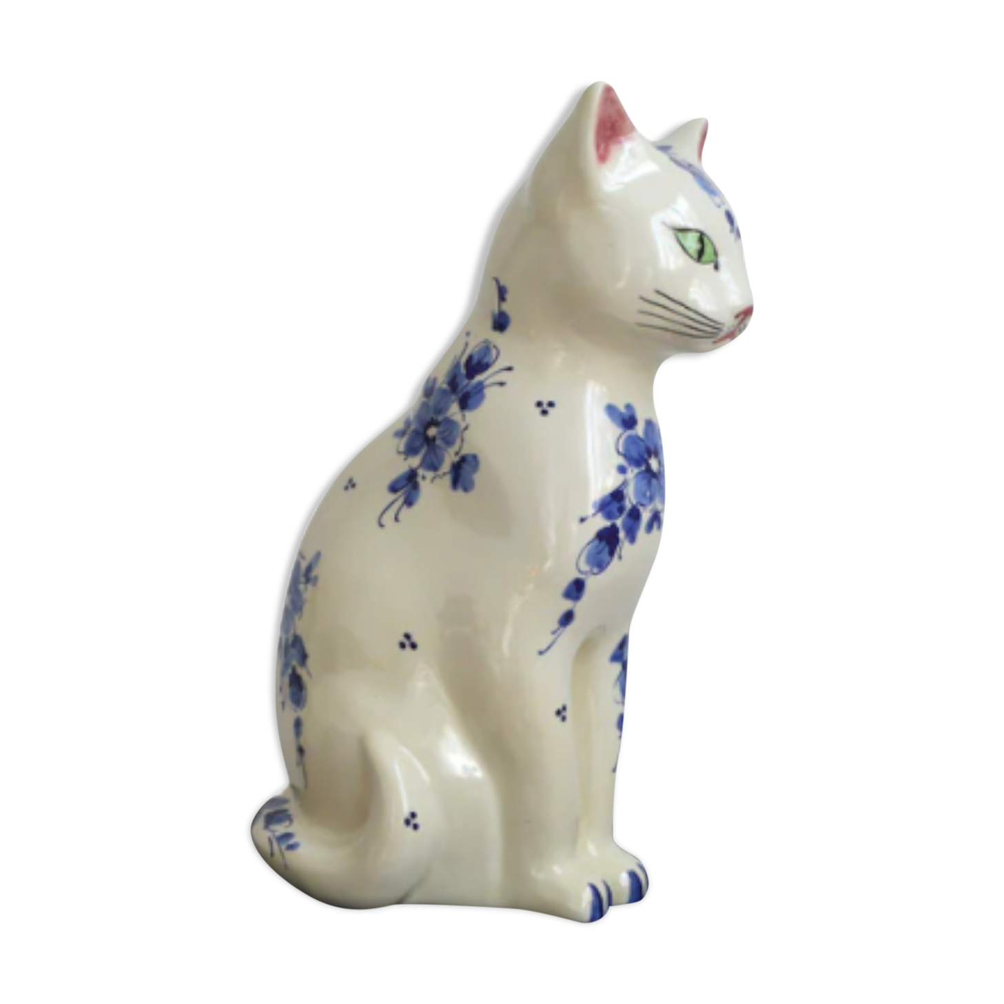 Hand-painted ceramic cat