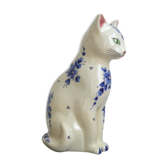 Hand-painted ceramic cat