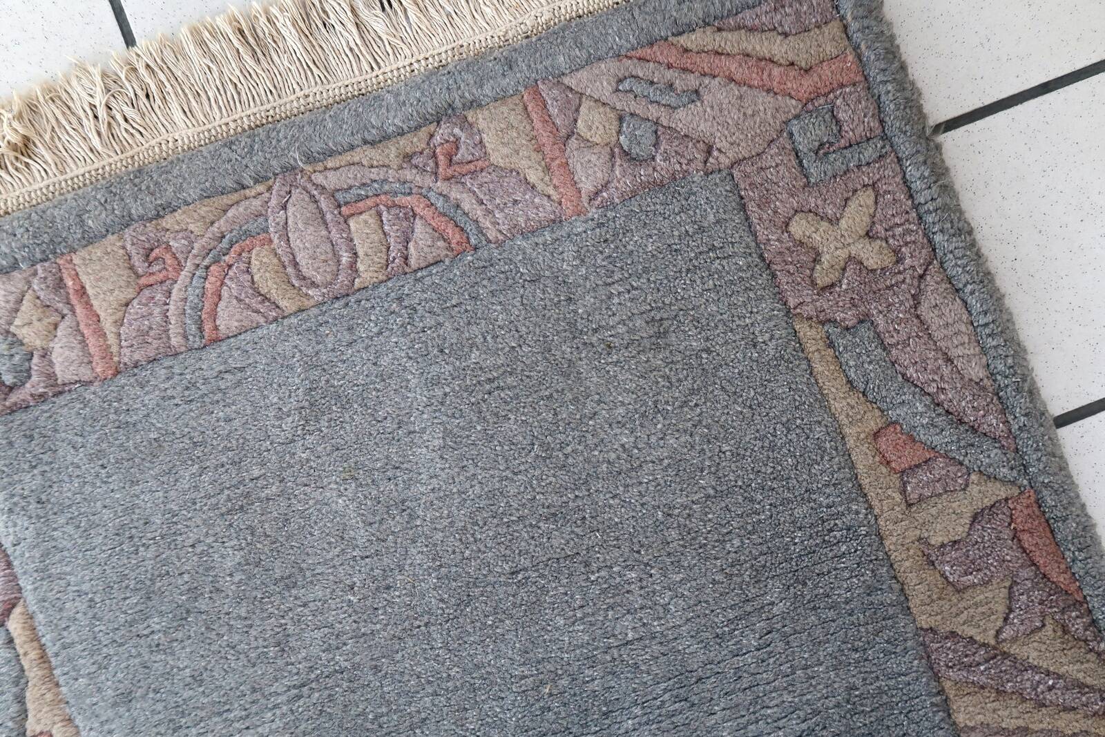 Tapis Vintage Khaden Tibétain en Laine (75cm x 136cm), Années 1970, Éléganc