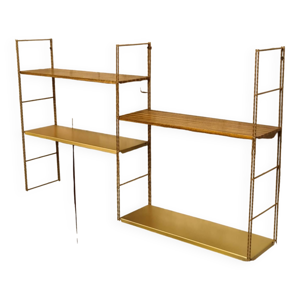 String  etagere  métal  1960  faux bois