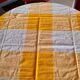 Rectangular checkered tablecloth 60s