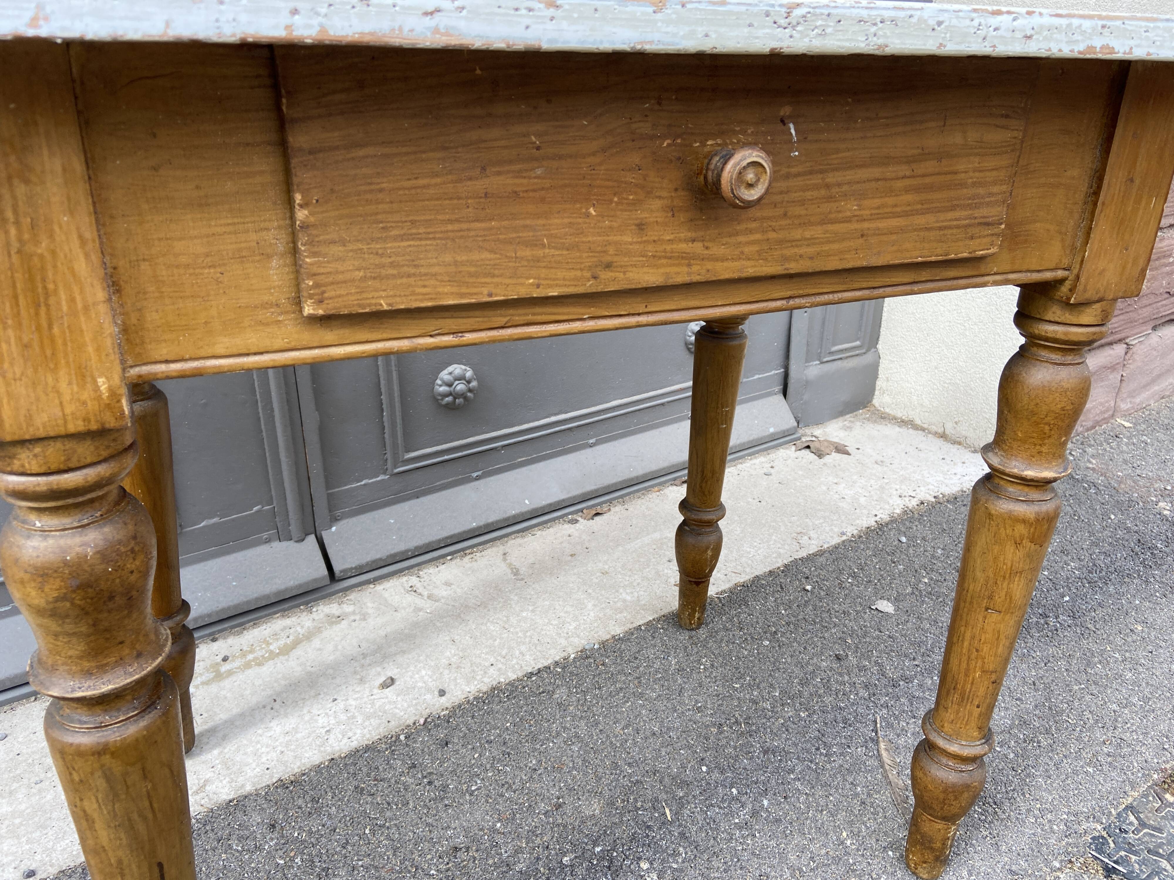small farmhouse table shabby chic fir 1920s