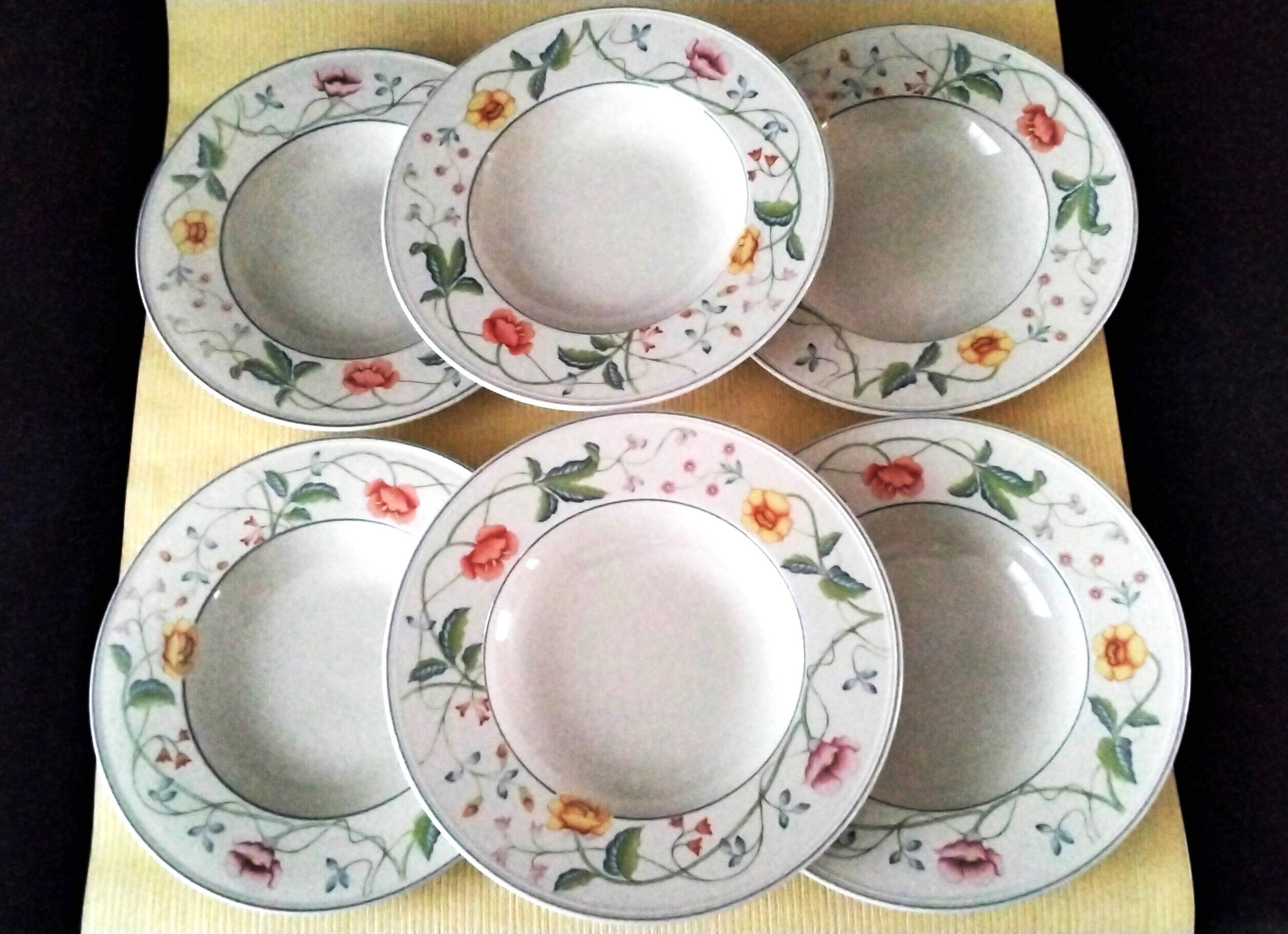 6 Villeroy & Boch Albertina Soup Plates