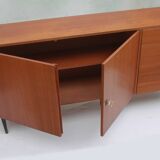 1960s sideboard with 5 drawers in walnut
