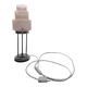 Vintage Skyscraper ceiling light, pink glass table lamp, Bauhaus Art.