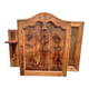 Elm and elm burl headboard - late 19th century