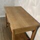 Console kitchen unit in stripped oak veneer