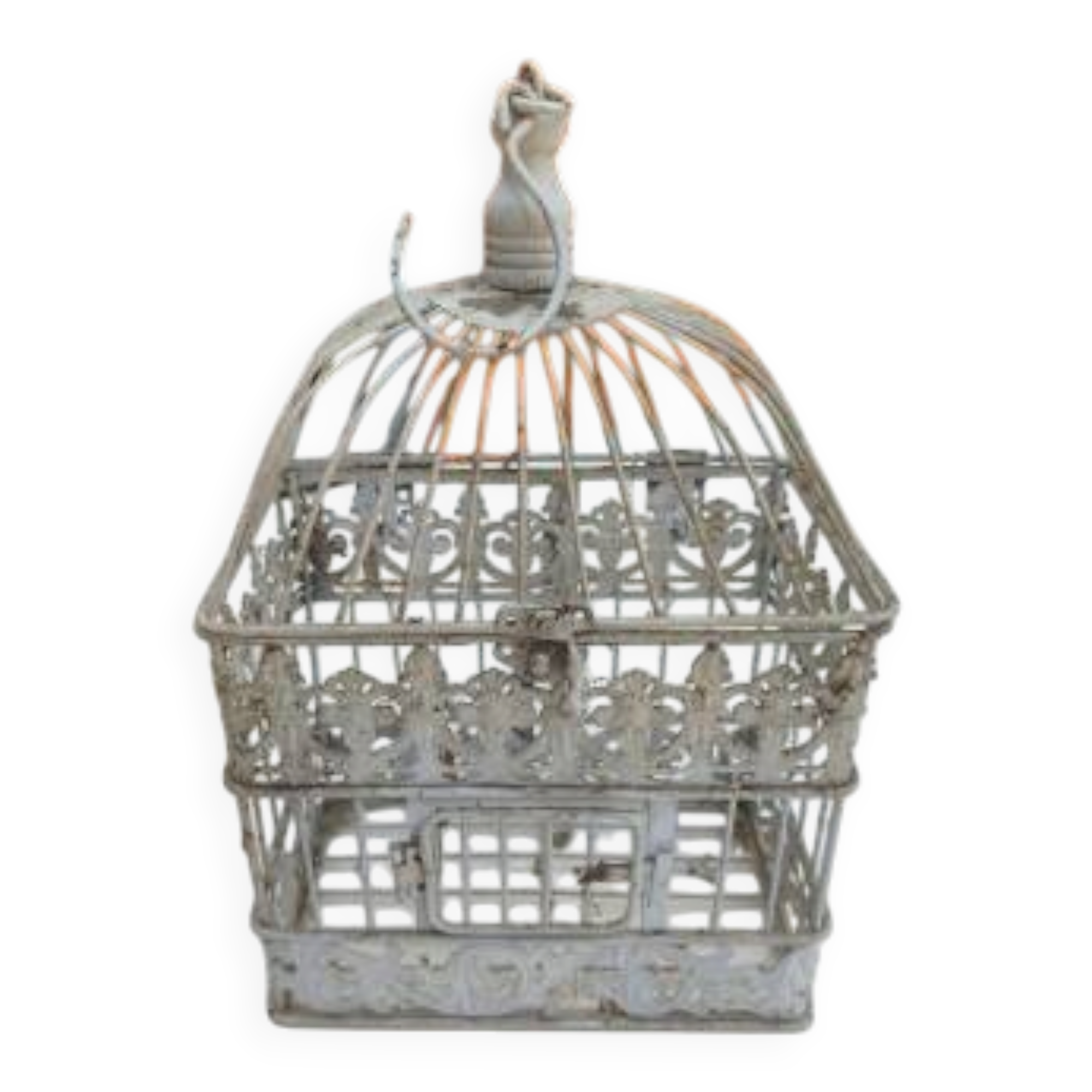 Cage à oiseaux en fer forgé