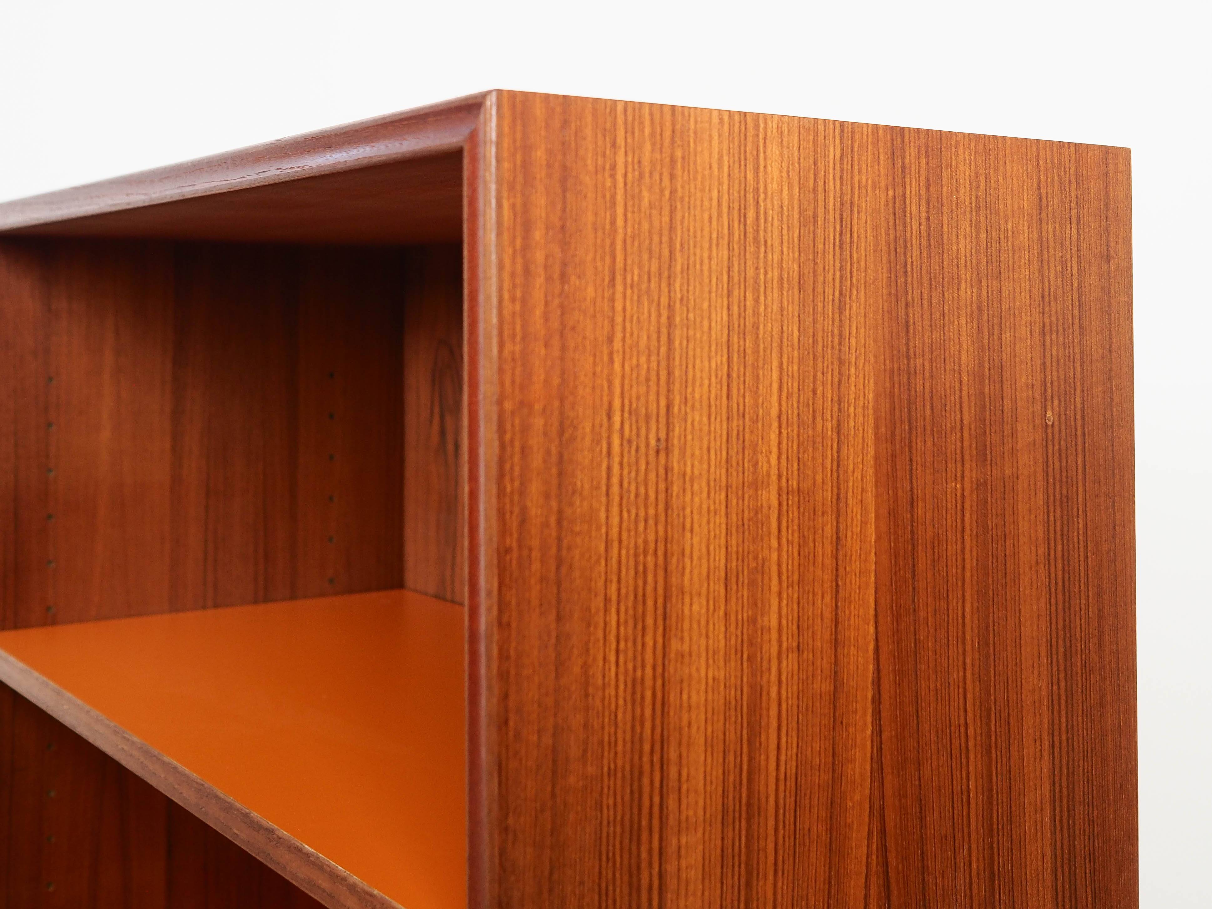 Bibliothèque en teck, design allemand, années 1970, fabriquée par RT Møbler