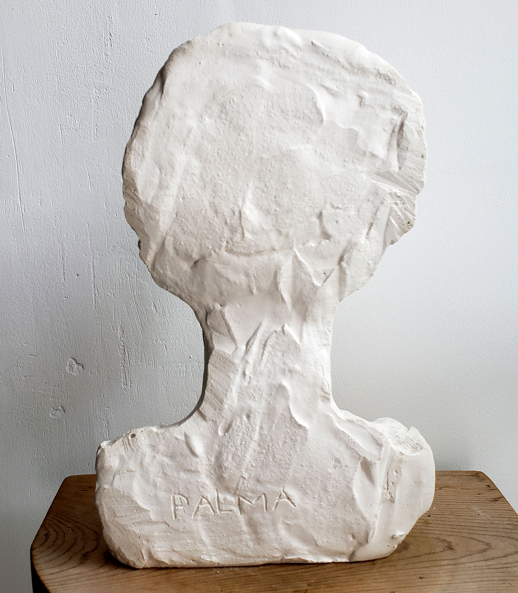 Plaster bust of a woman