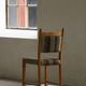 Danish Mid-Century Modern style, set of 8 dining chairs in oak and wool, 1960s.