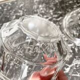 Art Deco molded glass sugar bowl