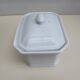 Fired white porcelain terrine