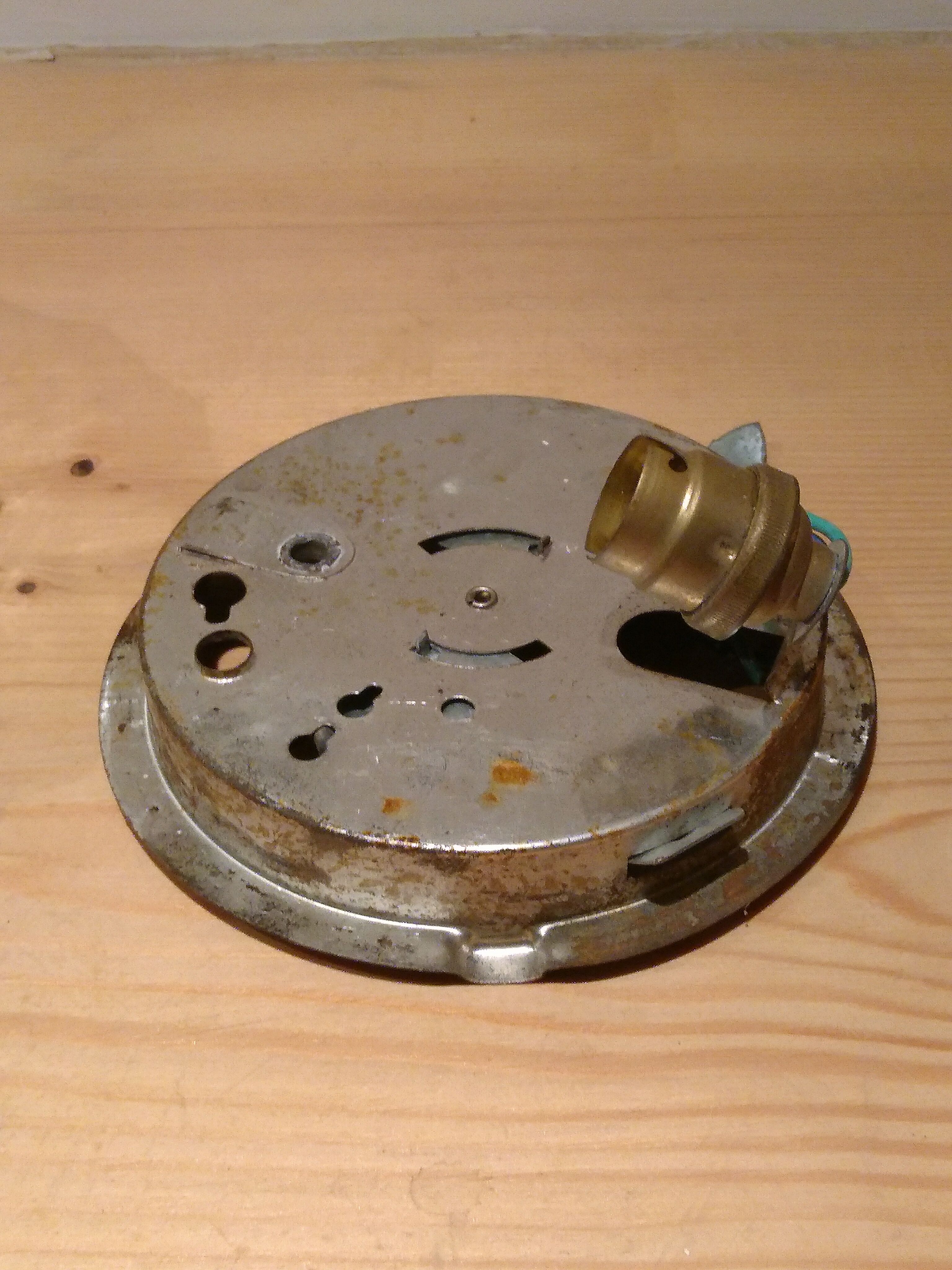 Cast glass ceiling lamp years 1960