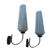 Pair of glass sconces 1960