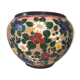 Cache pot floral decoration signed J. Massier Vallauris vintage