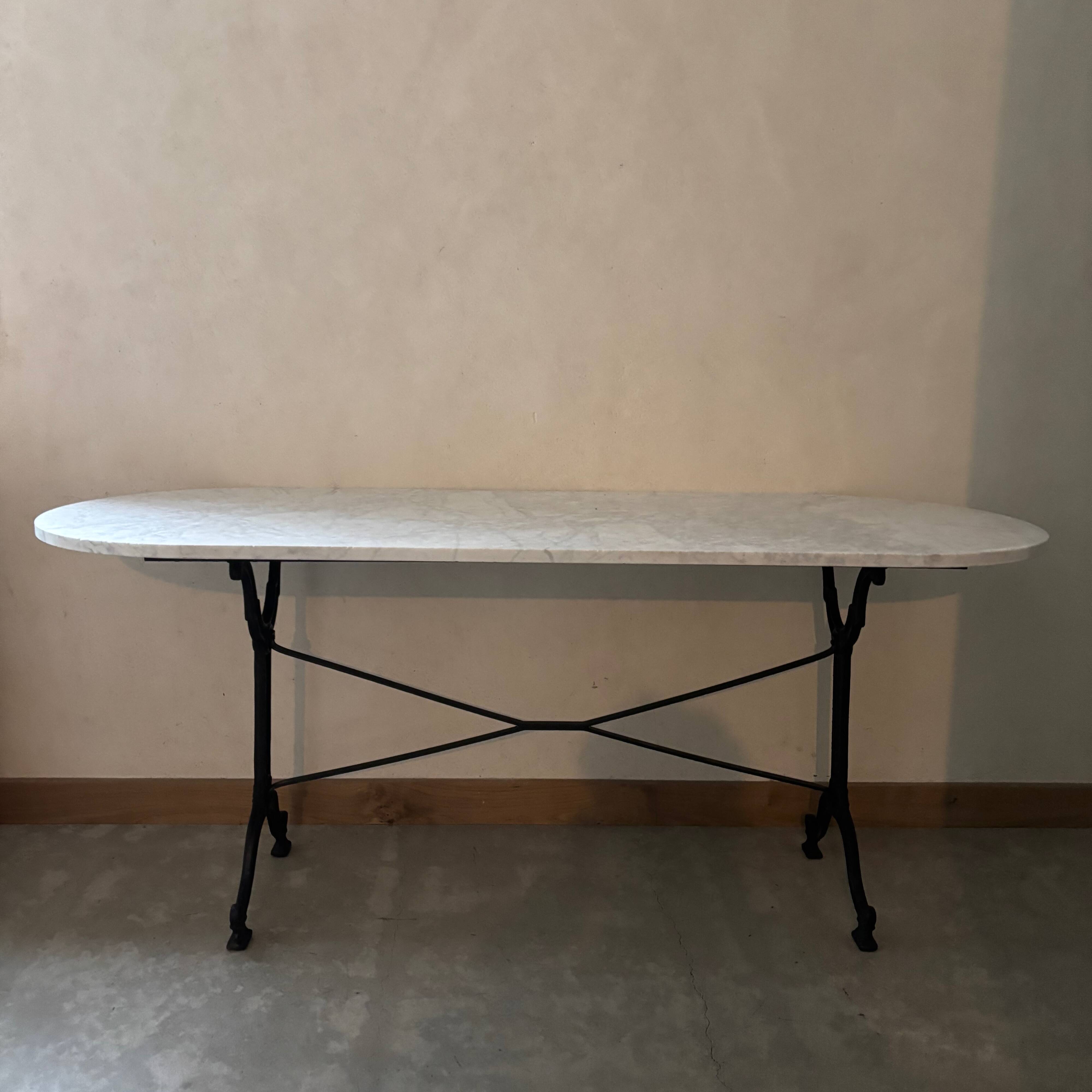 Bistro Table Iron/Marble