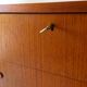 Scandinavian vintage teak stamped dresser 60s