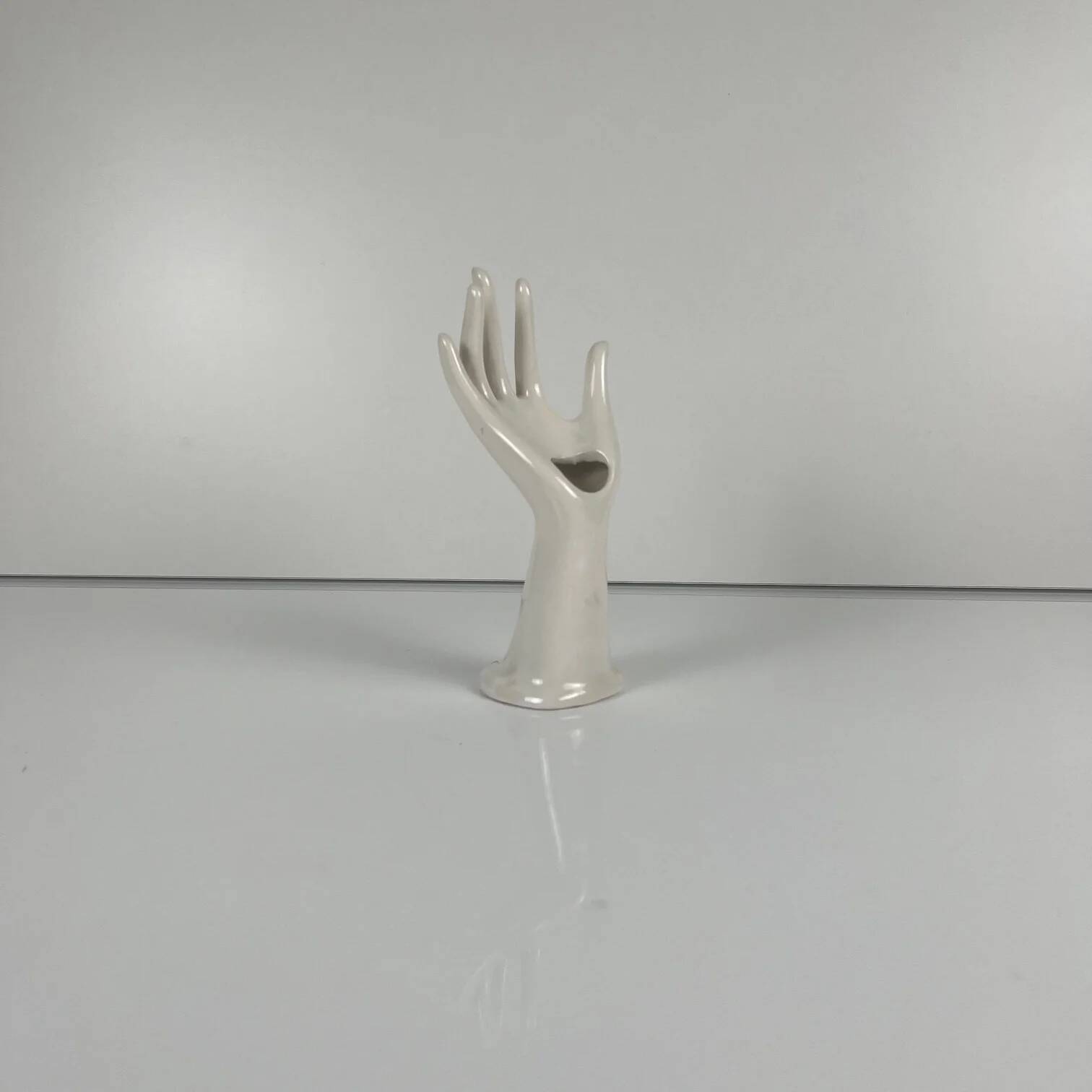 White porcelain single-stem vase