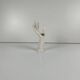 White porcelain single-stem vase