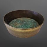 Brutalist bronze umbrella stand, Germany 1970s