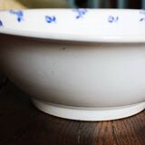 Blue salad bowl Digoin Art Deco Flowers