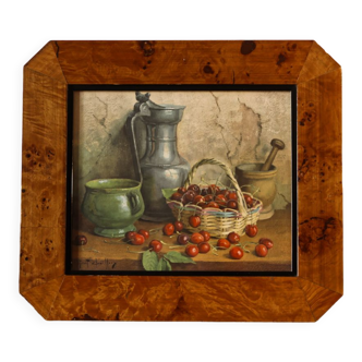 Still life, art deco frame