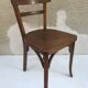 Serie de 4 chaises anciennes bistrot Baumann années 60