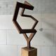 Sculpture “Balance”. a 1970s geometric abstraction in steel