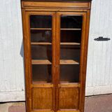 English-style white wooden display case