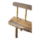 Large vintage wooden bench, old wooden bench, handcrafted bench, brutalist, entrance hall