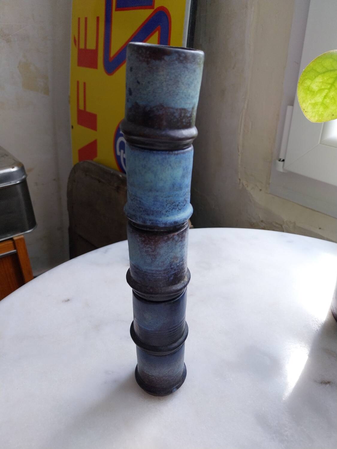 5 ceramic candle holders