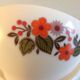 Two bowls in Arcopal white floral decoration / vintage 70s