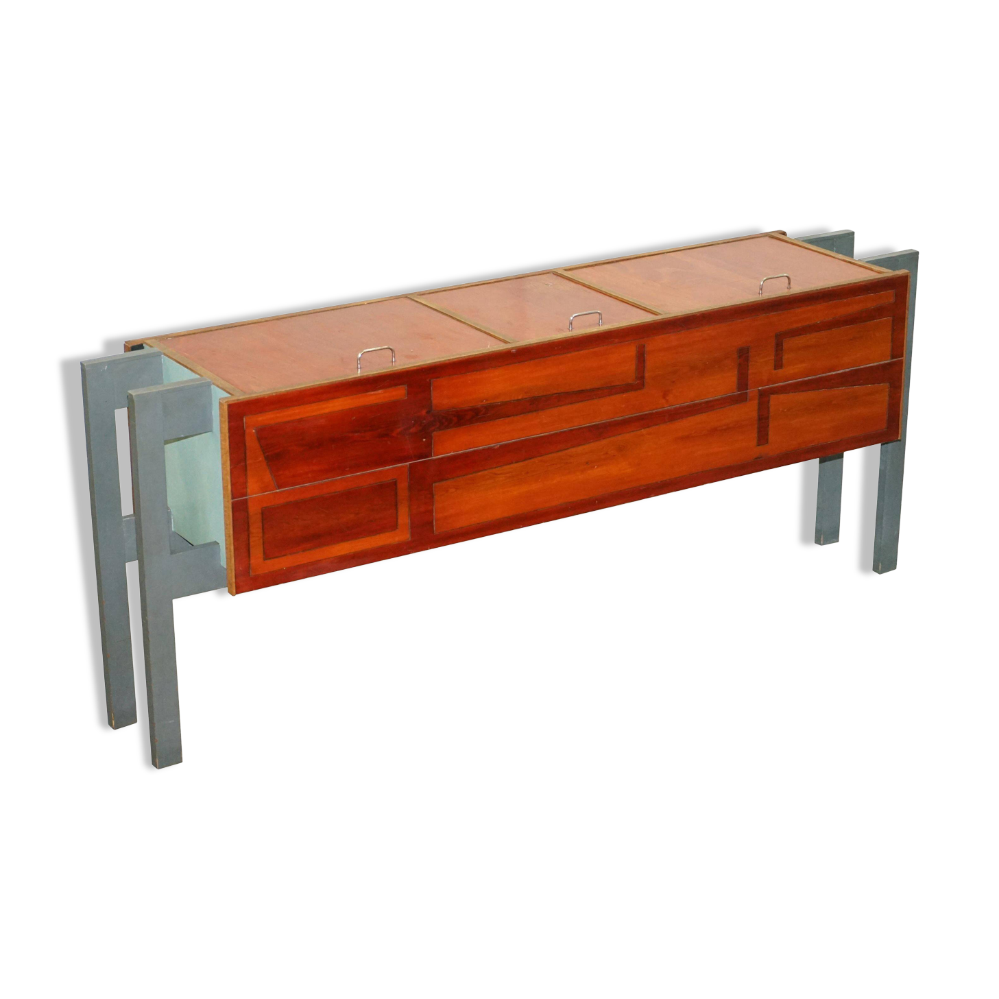 Unique Custom Modern Buffet with Doors Opening Upwards