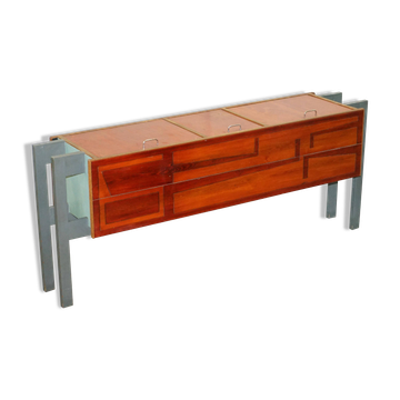 Unique Custom Modern Buffet with Doors Opening Upwards