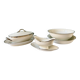5 pieces of a 19th century Jules Vieillard porcelain service
