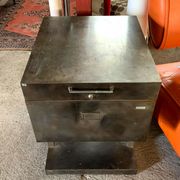 Industrial design rare furniture binder Val-Rex in brushed steel around 1940
