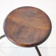 Vintage adjustable industrial stool with patina, 1950s