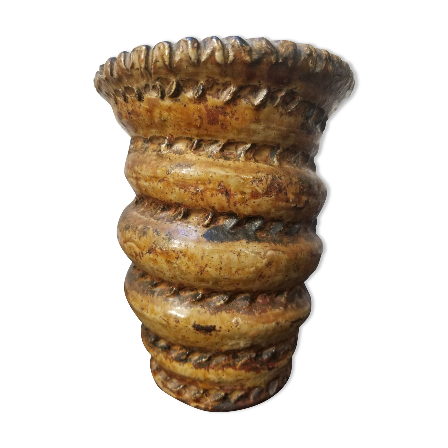 Vase en grès des ateliers La Borne de 1946 signé