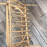 Porte revue rotin vintage