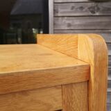 Secretary oak and rattan