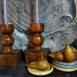 Seven vintage potter's sweet treat plates