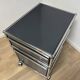 USM Haller wheeled cabinet in Anthracite Grey