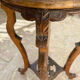 Old harness in wood with marble top