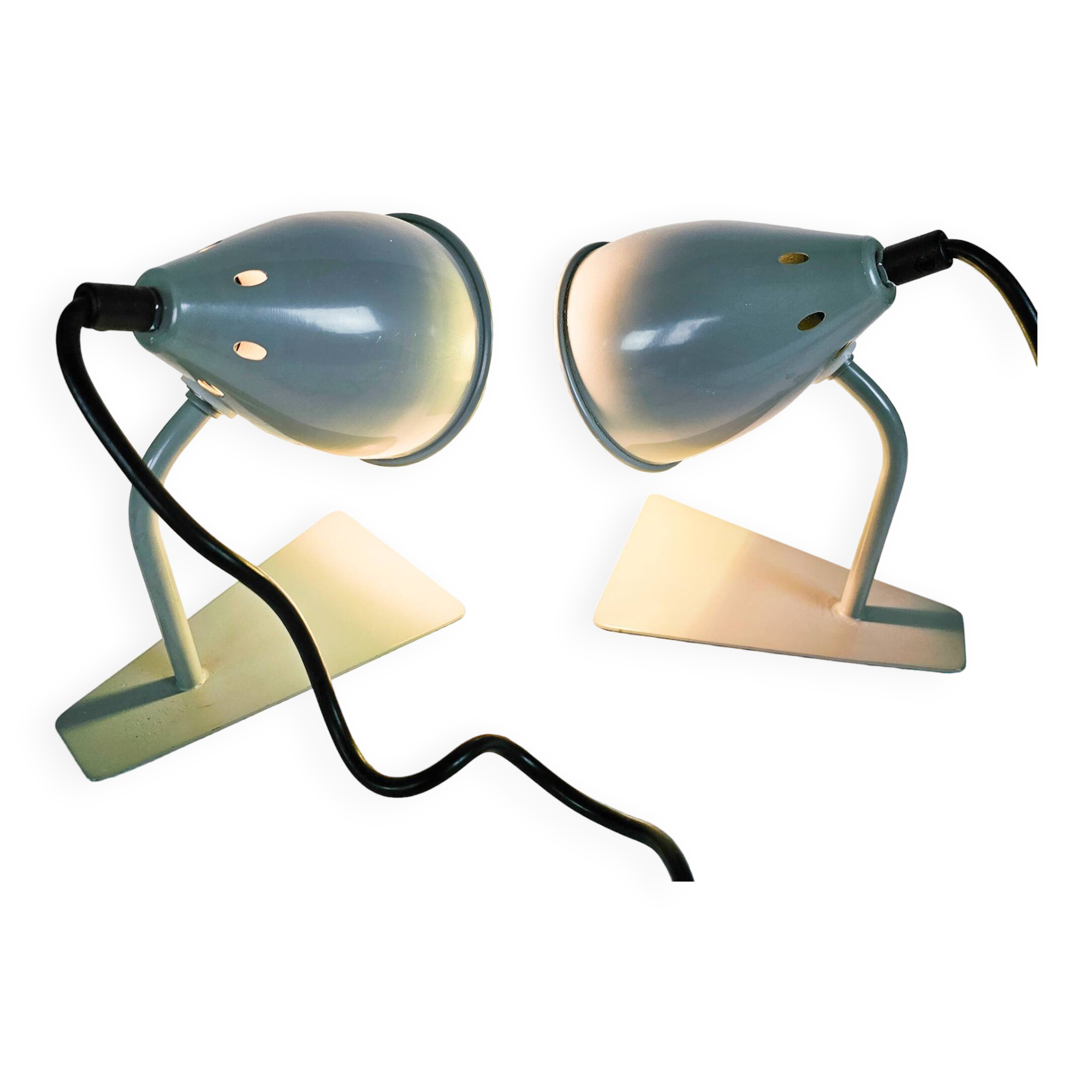 Hala Zeist - H. Th. Busquet -  tafellampen (2) set -  Bauhaus - 1960's