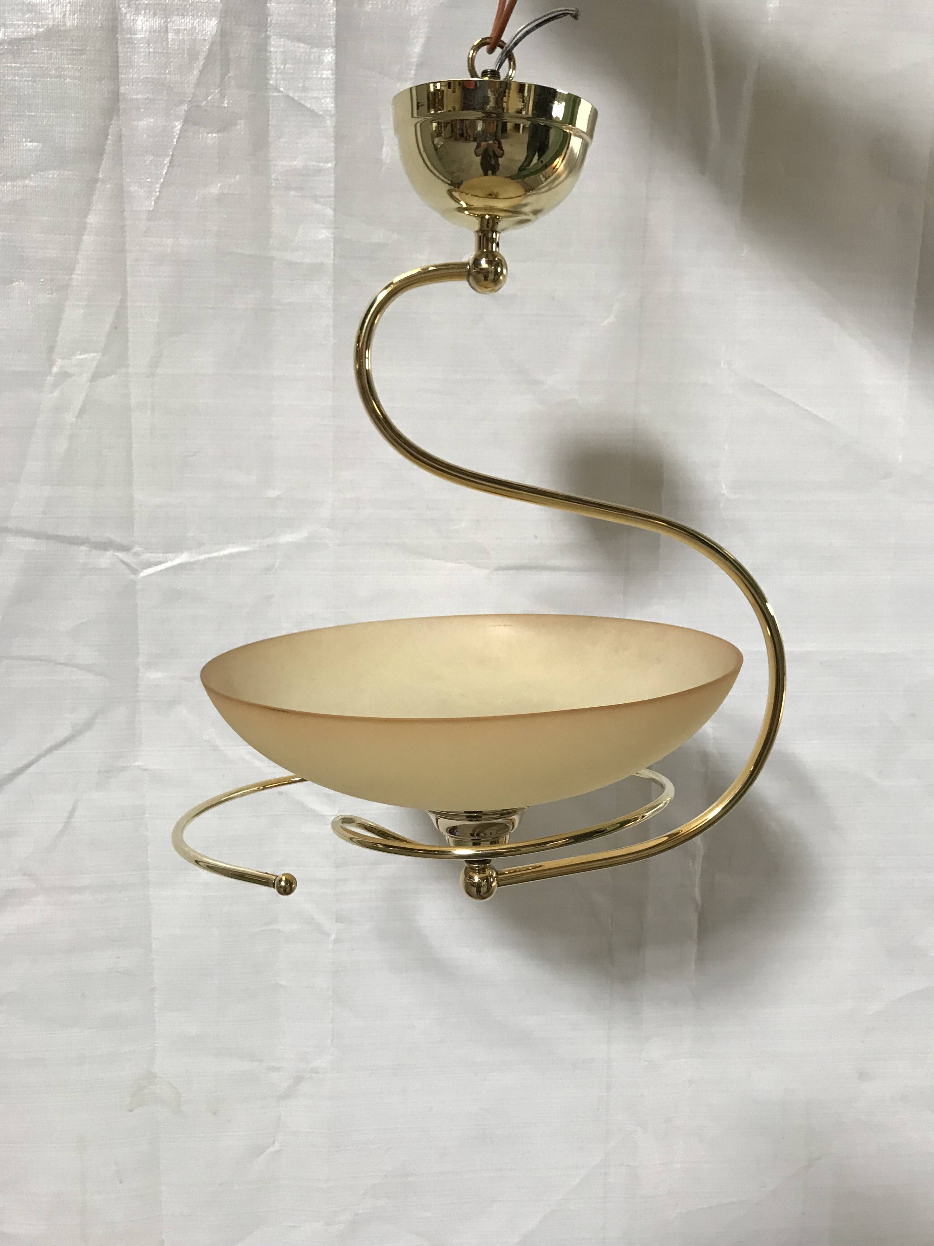 Suspension en verre C.V.L. modèle Cogolin