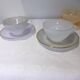 3 vintage Harlequin tea or chocolate cups and saucers 211291